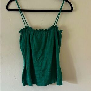 Sezane Lazar Emerald Green Camisole Top